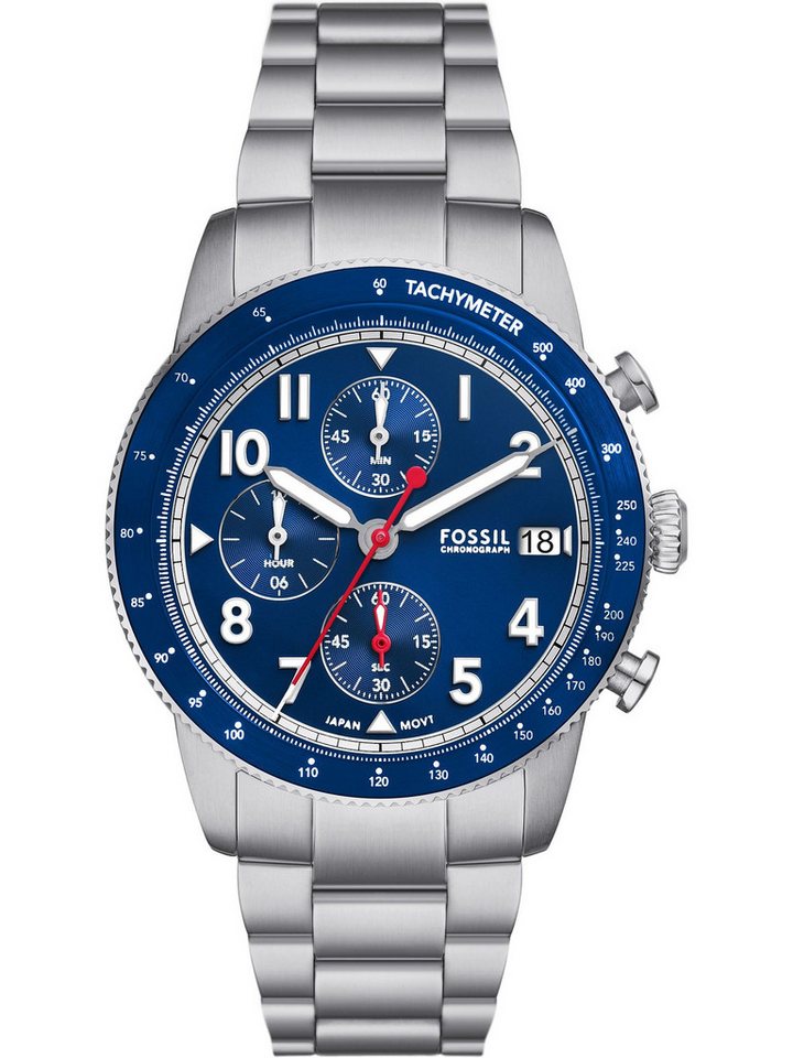 Fossil Chronograph Fossil Herren-Uhren Analog Quarz von Fossil