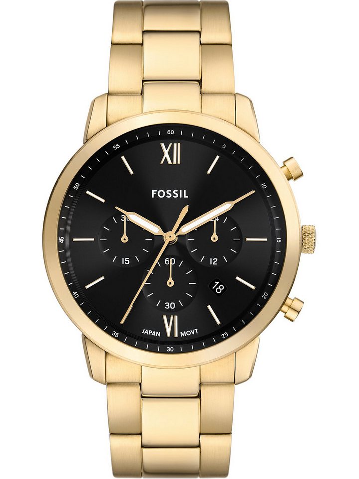 Fossil Chronograph Fossil Herren-Uhren Analog Quarz von Fossil