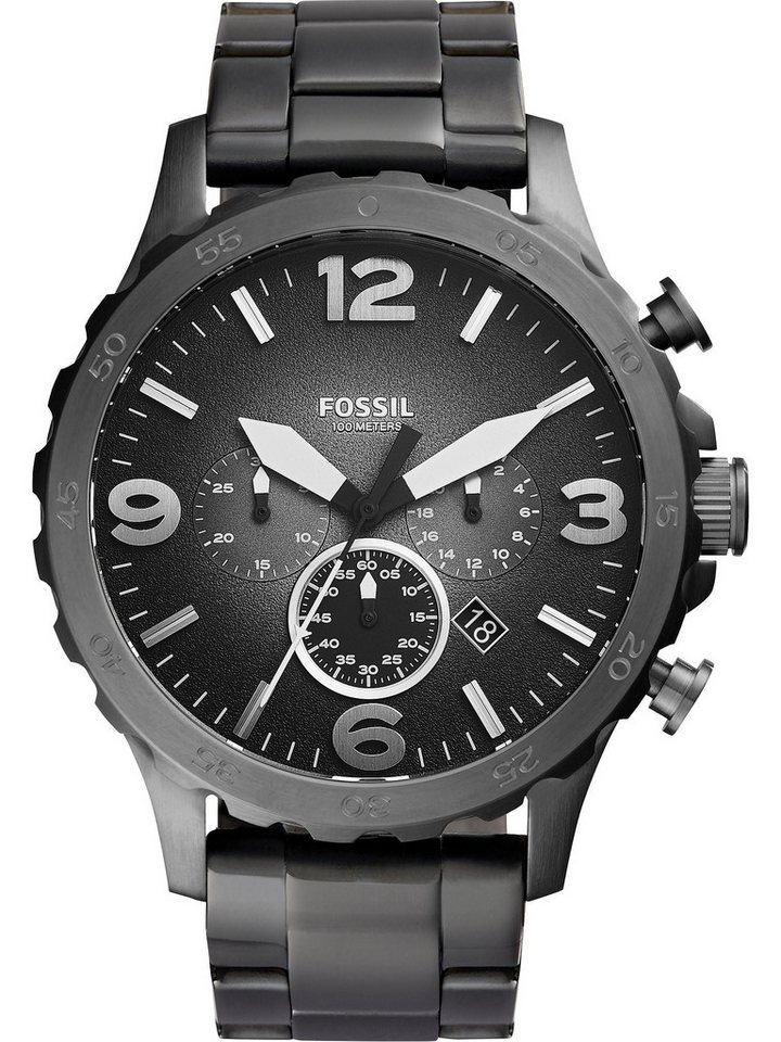 Fossil Chronograph Fossil Herren-Uhren Analog Quarz von Fossil
