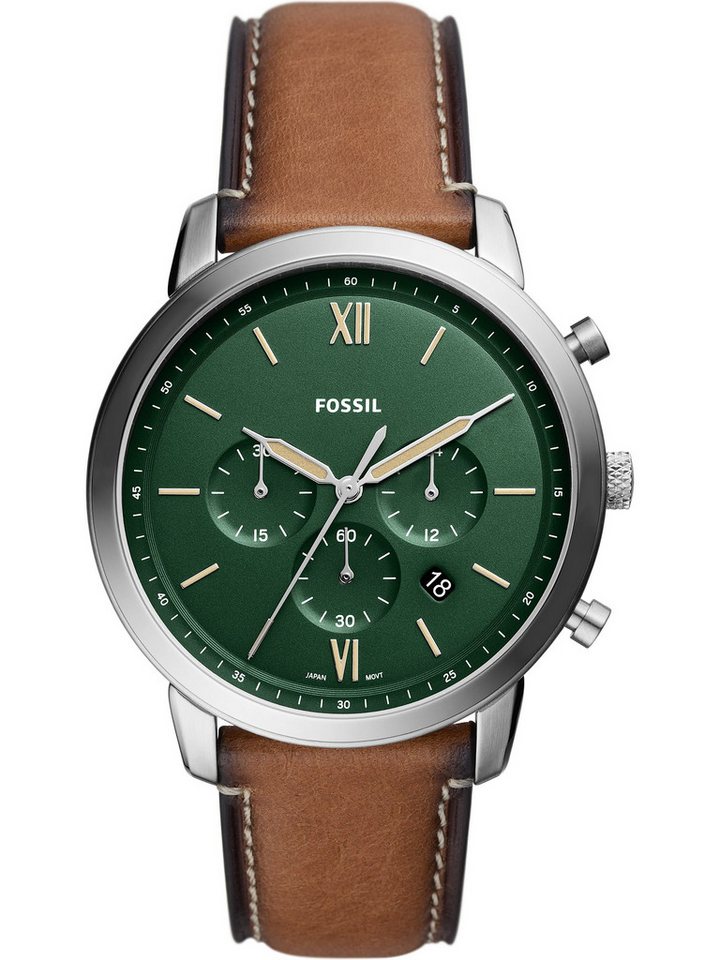 Fossil Chronograph Fossil Herren-Uhren Analog Quarz von Fossil