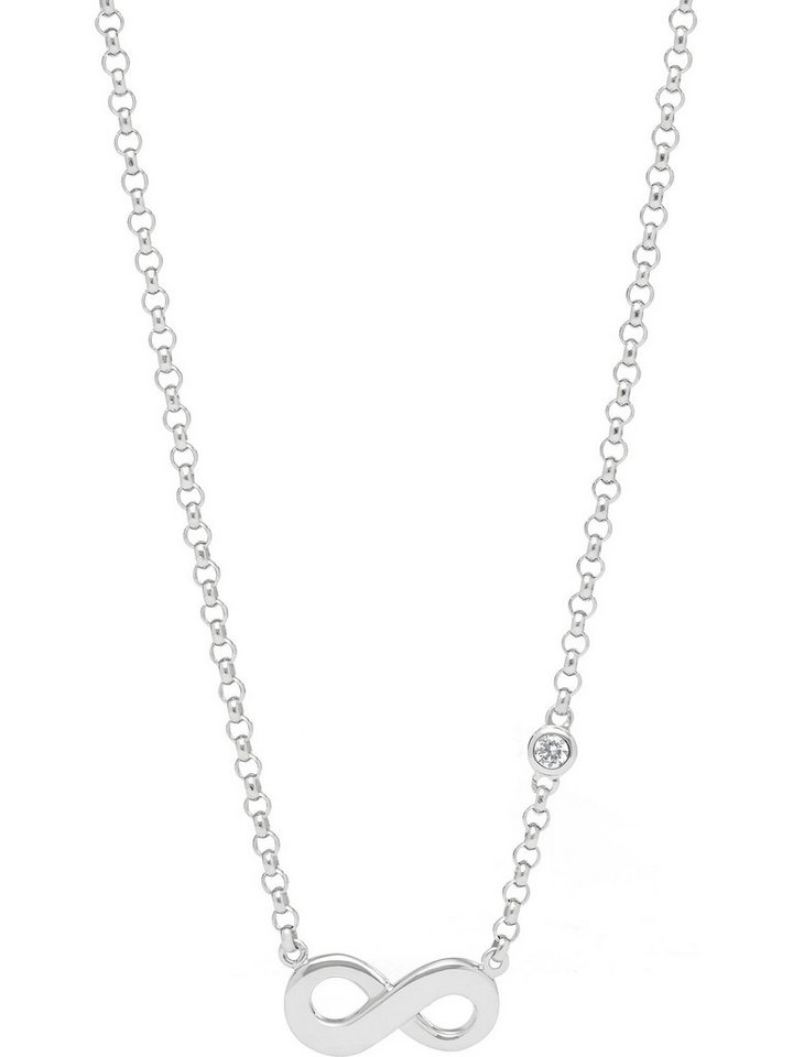 Fossil Collier Fossil Damen-Kette 925er Silber 1 Zirkon von Fossil