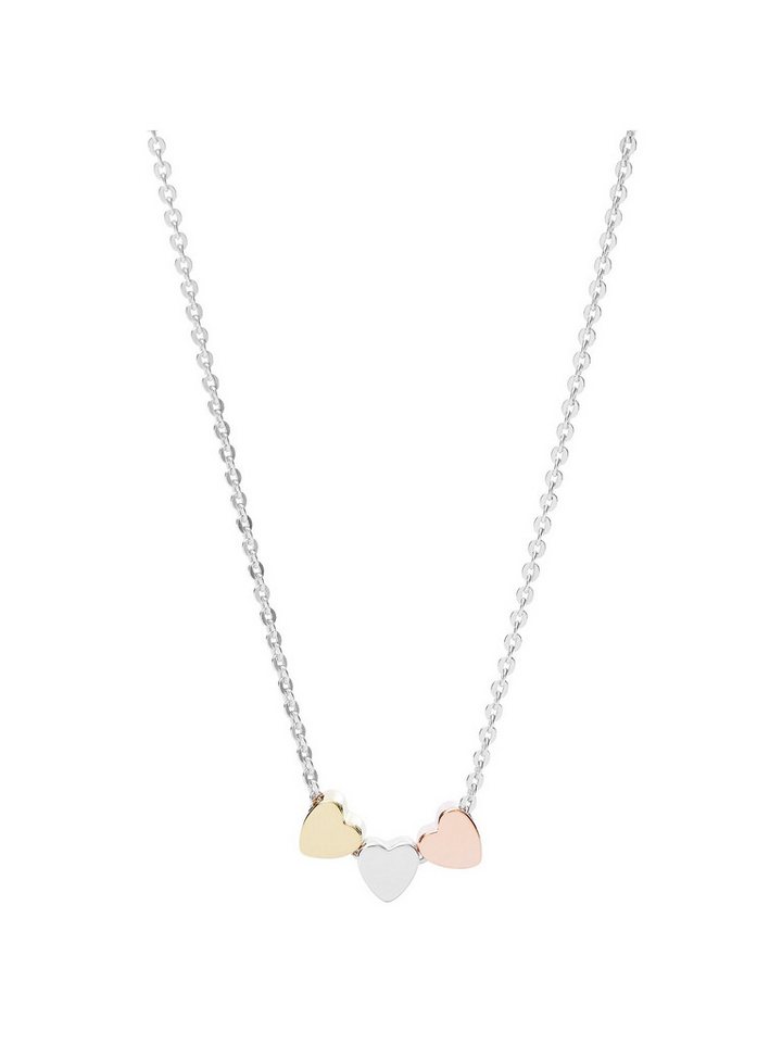 Fossil Collier Fossil Damen-Kette 925er Silber Herz von Fossil