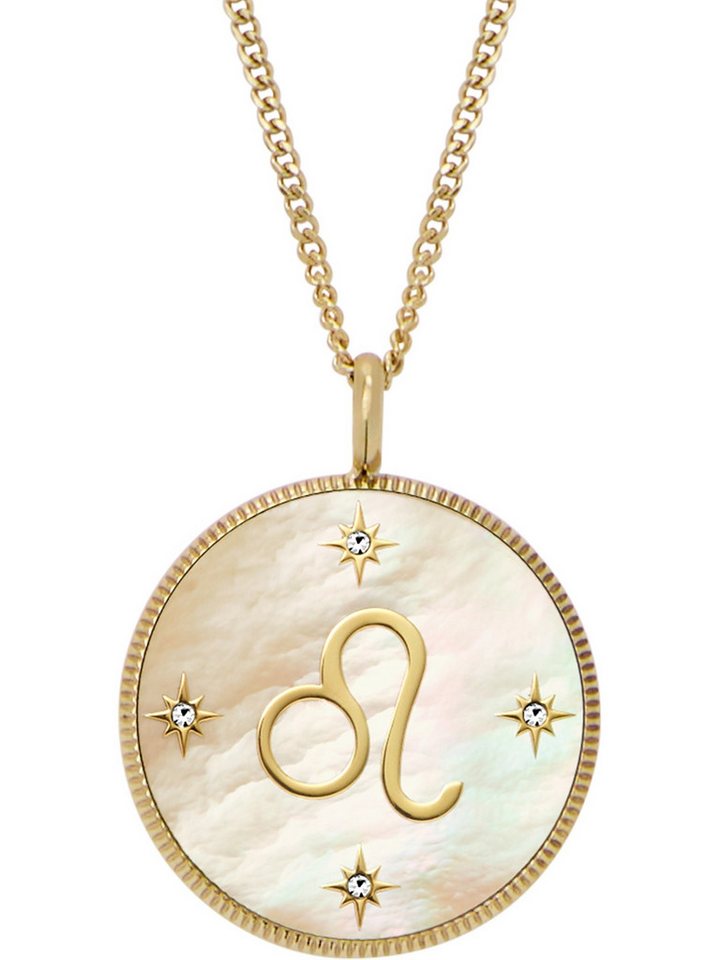 Fossil Collier Fossil Damen-Kette Edelstahl Farbstein von Fossil