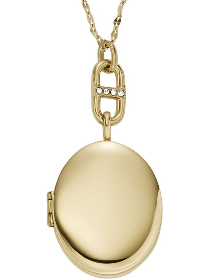 Fossil Collier Fossil Damen-Kette Edelstahl Glasstein Fossil Collier Fossil Damen-Kette Edelstahl Glasstein von Fossil