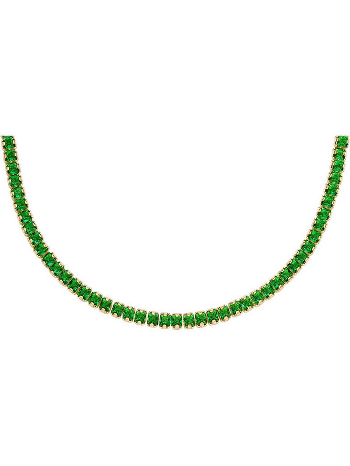 Fossil Collier Fossil Damen-Kette Edelstahl Glasstein von Fossil