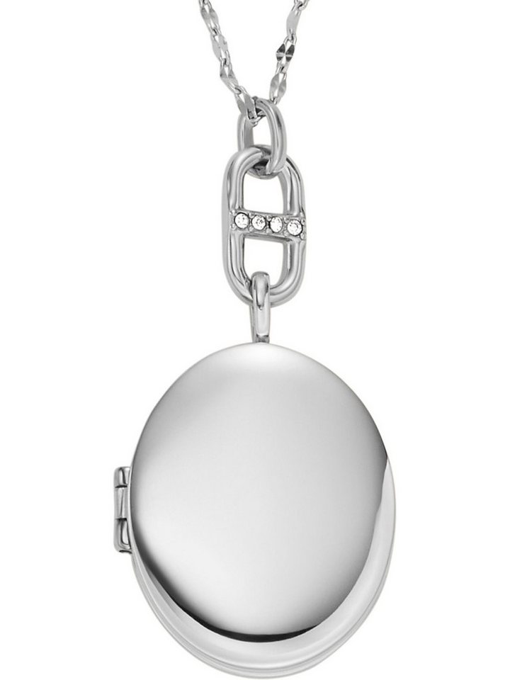 Fossil Collier Fossil Damen-Kette Edelstahl Glasstein von Fossil