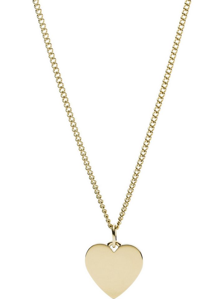 Fossil Collier Fossil Damen-Kette Edelstahl Herz von Fossil