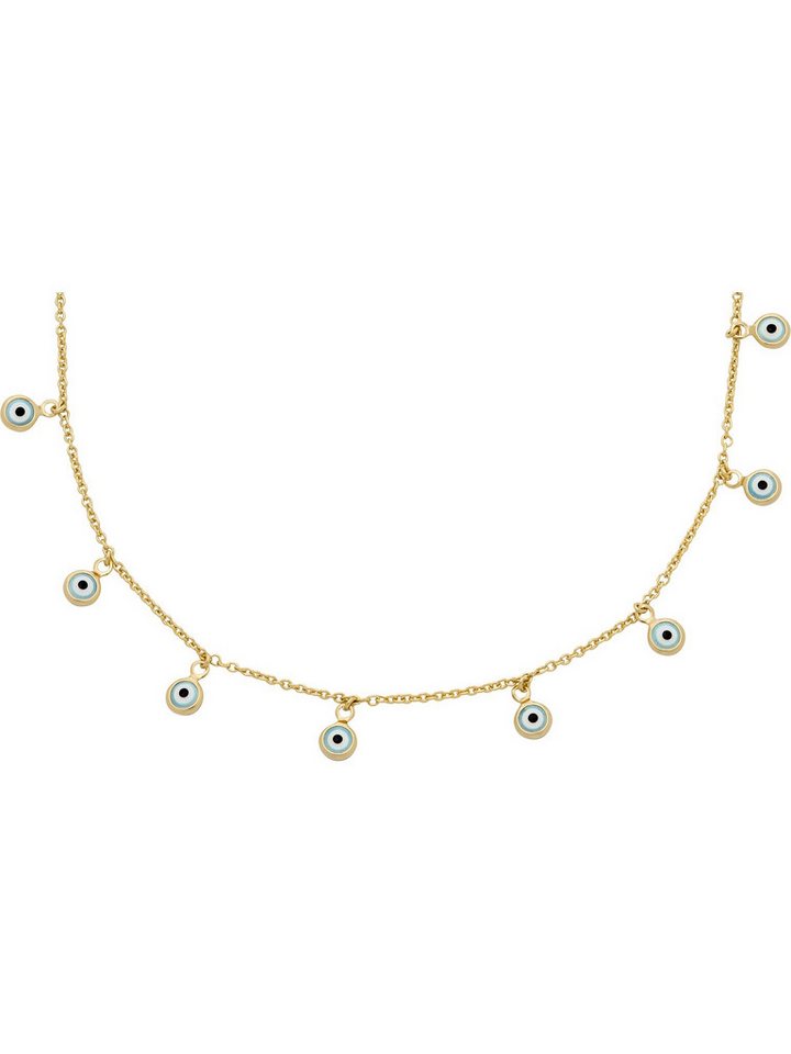 Fossil Collier Fossil Damen-Kette Metall Glasstein von Fossil