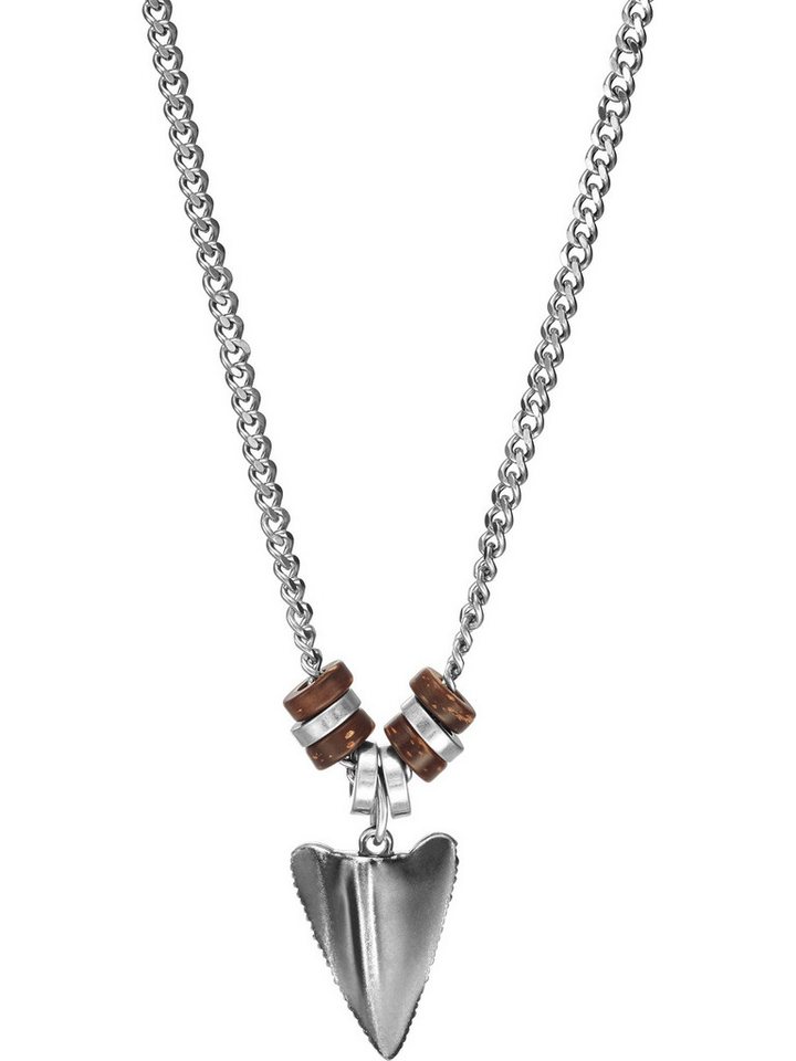 Fossil Collier Fossil Herren-Kette Edelstahl Farbstein von Fossil