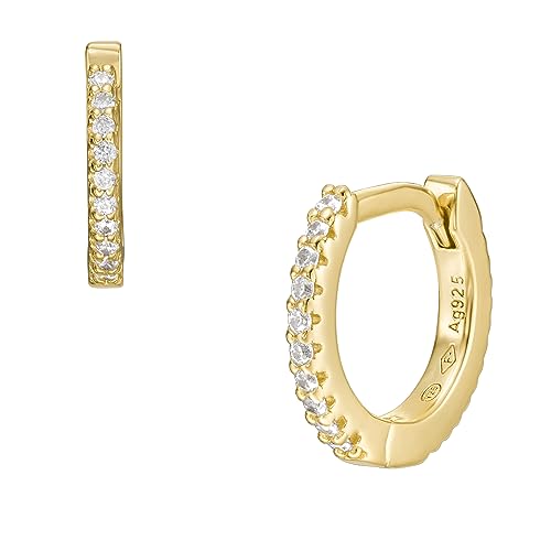 Fossil Damen-Ohrringe aus Messing oder Sterlingsilber mit Bügelverschluss, Gold-Ton von FOSSIL