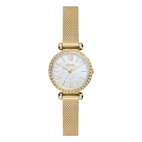 Fossil Damen Analog Quarz Uhr mit Edelstahl Armband BQ3898 von Fossil