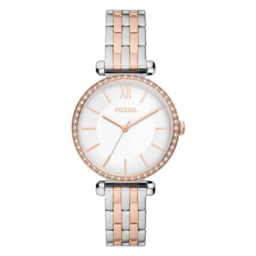 FOSSIL Damen Analog Quarz Uhr mit Edelstahl Armband BQ3901 von FOSSIL