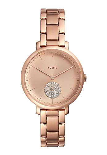 Fossil Damen Analog Quarz Uhr mit Edelstahl Armband ES4438 von FOSSIL