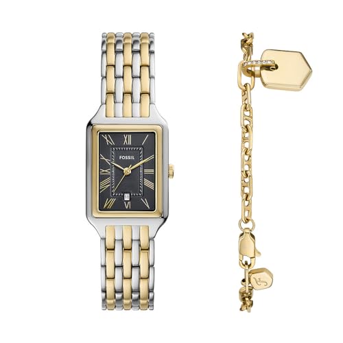 Fossil Damen Analog Quarz Uhr mit Edelstahl Armband ES5376SET Fossil Damen Analog Quarz Uhr mit Edelstahl Armband ES5376SET von Fossil