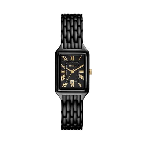FOSSIL Damen Analog Quarz Uhr mit Edelstahl Armband ES5385 von FOSSIL