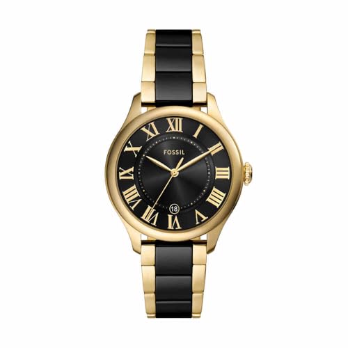 FOSSIL Damen Analog Quarz Uhr mit Keramik Armband CE1132 von FOSSIL