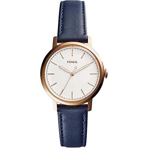 FOSSIL Damen Analog Quarz Uhr mit Leder Armband ES4338 von Fossil