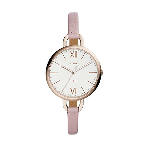 Fossil Damen Analog Quarz Uhr mit Leder Armband ES4356 von Fossil