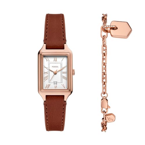 Fossil Damen Analog Quarz Uhr mit Leder Armband ES5377SET Fossil Damen Analog Quarz Uhr mit Leder Armband ES5377SET von Fossil