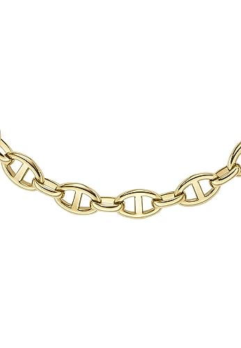 Fossil Damenarmband, Heritage D-Link Gold-Tone, Ankerkette Halskette Fossil Damenarmband, Heritage D-Link Gold-Tone, Ankerkette Halskette von Fossil