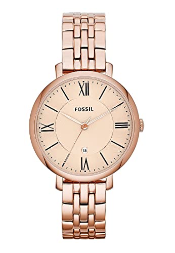 Fossil Damen Analog Quarz Uhr mit Edelstahl Armband ES3435 von Fossil