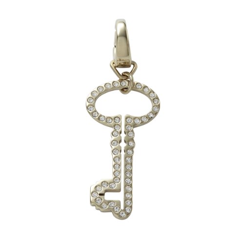 Fossil Damen-Charm Anhänger Schlüssel Edelstahl IP gold Zirkonia JF00031710 Fossil Damen-Charm Anhänger Schlüssel Edelstahl IP gold Zirkonia JF00031710 von Fossil