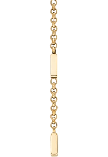 Fossil Damen-Edelstahl oder Sterlingsilber-Halskette mit Karabinerverschluss, Butter-Gold Fossil Damen-Edelstahl oder Sterlingsilber-Halskette mit Karabinerverschluss, Butter-Gold von Fossil