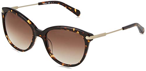 Fossil Damen FOS 2034/S Sonnenbrille, Braun (Havana), 56 von Fossil