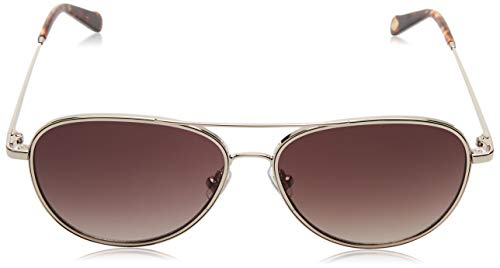 Fossil Unisex Fos 2096/g/s Sunglasses, 3YG/HA Light Gold, 57 von Fossil