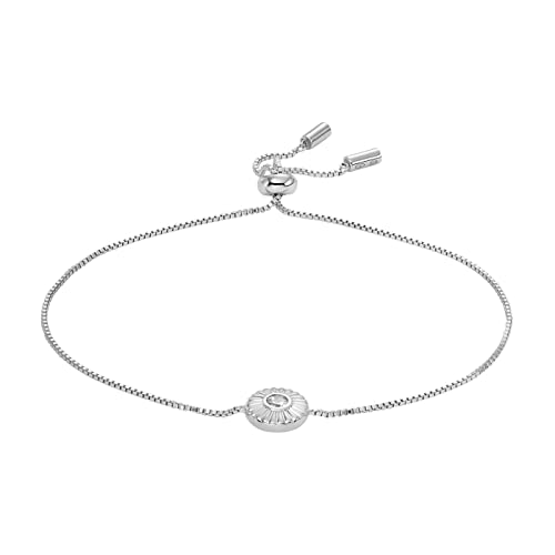 Fossil Armband Für Frauen Sterling Silber, Länge: 216mm, Breite: 8.7mm Silber Sterling Silber Armband, JFS00616040 Fossil Armband Für Frauen Sterling Silber, Länge: 216mm, Breite: 8.7mm Silber Sterling Silber Armband, JFS00616040 von Fossil