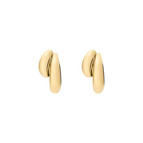Fossil Damen Gold-Ton Sterlingsilber Ohrringe, JF04898710 Fossil Damen Gold-Ton Sterlingsilber Ohrringe, JF04898710 von Fossil
