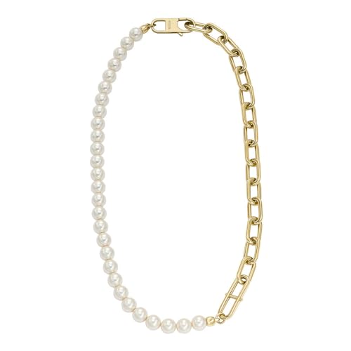 Fossil Damen-Halskette Heritage Gold aus Edelstahl, JF04727710 Fossil Damen-Halskette Heritage Gold aus Edelstahl, JF04727710 von Fossil