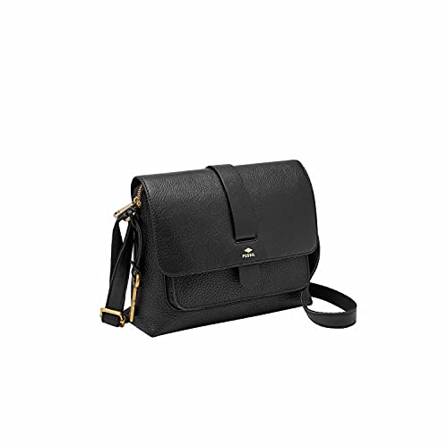 Fossil Damen Kinley Crossbody Bag Umhängetasche, Handtasche, Schwarz von Fossil