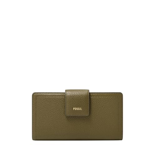Fossil Logan Damen Grüne Leder Abendtasche, SL7830316 von FOSSIL