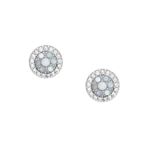 Fossil Ohrringe Für Frauen Sterling Silber, Länge: 7.2 X 1.3mm Silber Sterling Silber Ohrringe, JFS00518040 von FOSSIL