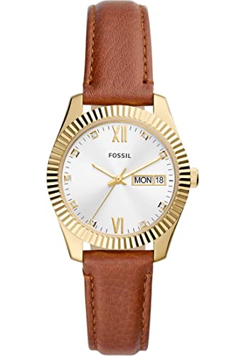 Fossil Damen Quartz/3 Hand Day-Date Uhr mit Armband SCARLETTE ES5184 von Fossil