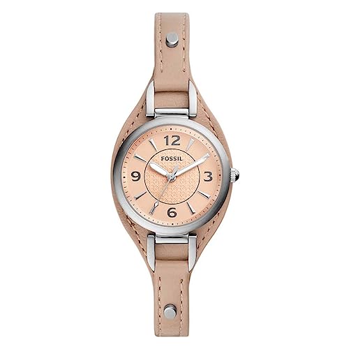 Fossil Damen Quarz 3 Zeiger Uhr mit Armband CARLIE ES5213 von Fossil