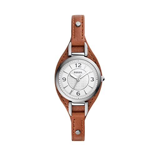 Fossil Damen Quarz 3 Zeiger Uhr mit Armband CARLIE ES5214 von Fossil