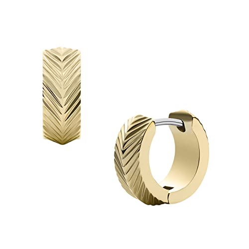 Fossil Ohrringe Für Frauen Harlow, Länge: 13.2mm, Breite: 13.9mm, Höhe: 13.2mm Gold-Edelstahl-Ohrringe, JF04116710 von Fossil