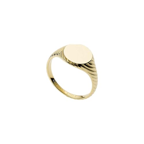 Fossil Damen-Siegelring Sadie Vintage Twists Edelstahl goldfarben, JF03804710 von Fossil