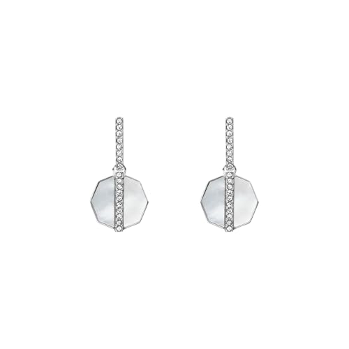 Fossil Damen Silber-Ton Messing Ohrringe, JF04911040 von FOSSIL