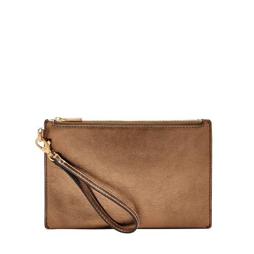Fossil Damen-Wristlet Metallicleder, SLG1607711 von FOSSIL
