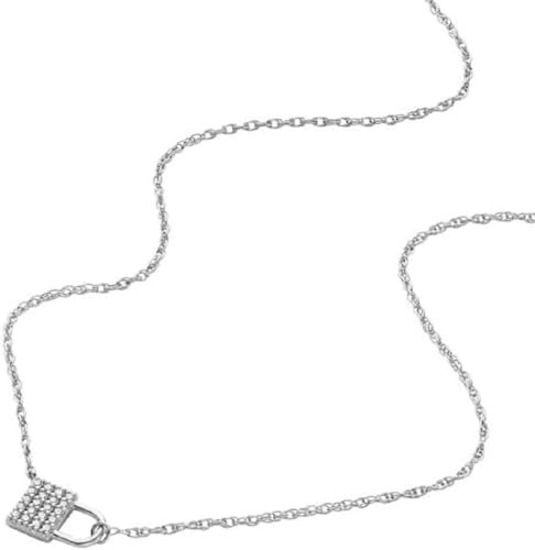 Fossil Damenkette Lock Sterlingsilber, JFS00624040 Fossil Damenkette Lock Sterlingsilber, JFS00624040 von Fossil