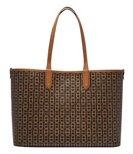 Fossil Damentasche Williamson, braune PVC Tote bag für Damen, L: 40,6 cm, B: 14 cm, H: 29,2 cm, ZB1867914 von Fossil