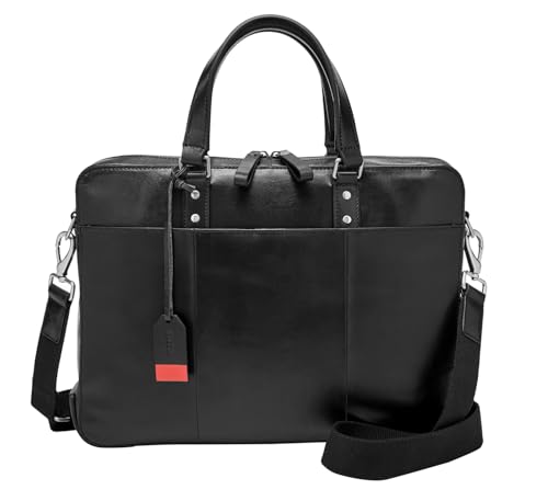FOSSIL Defender Top Zip Workbag Black von FOSSIL