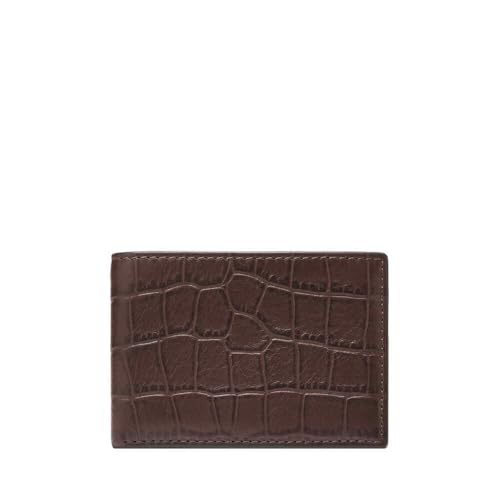 Fossil Derrick Portemonnaie-Set aus Leder oder Polyester für Männer Braun 11.43 cm L x 1.27 cm W x 7.62 cm H von FOSSIL