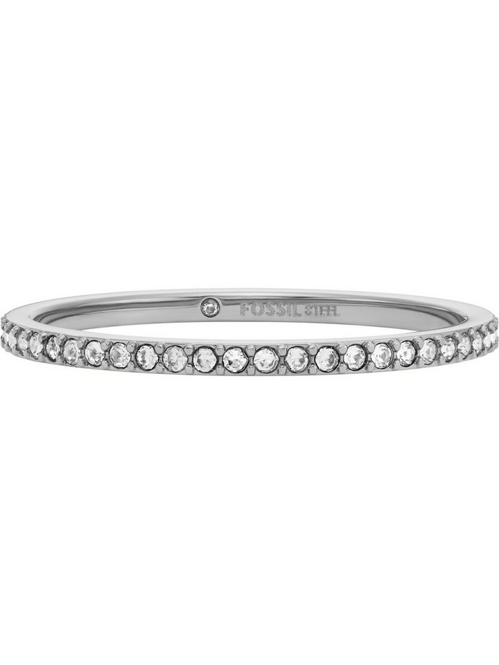 Fossil Fingerring Fossil Damen-Damenring Edelstahl Glasstein, Glasstein von Fossil