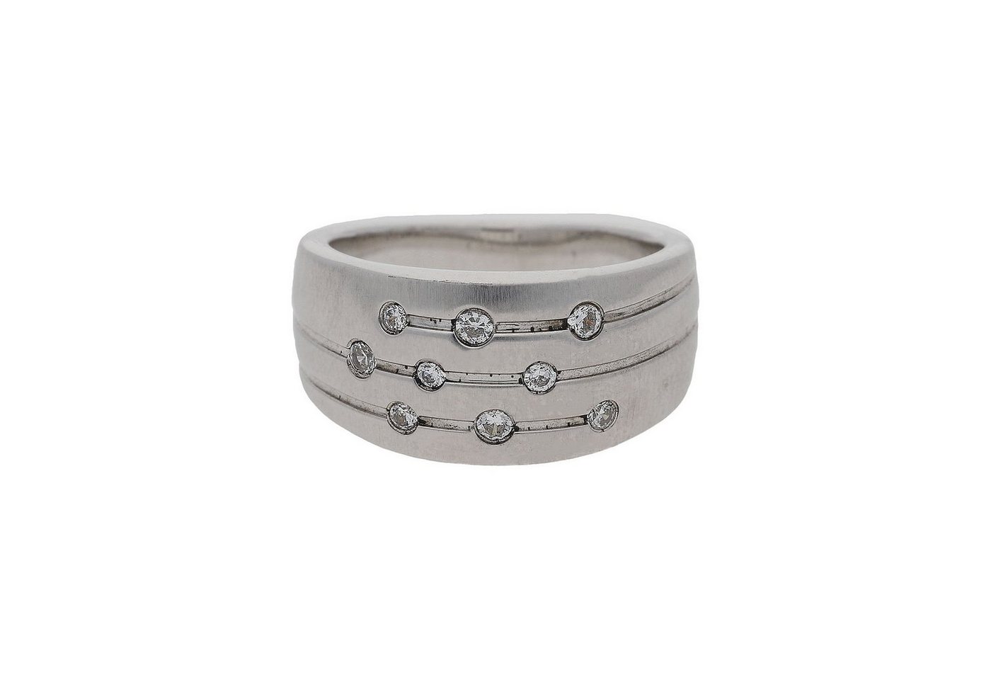 Fossil Fingerring Fossil Damen Ring JF15789040508 Silber, rhodiniert Schmucksteine (kein Set, 1-tlg) von Fossil