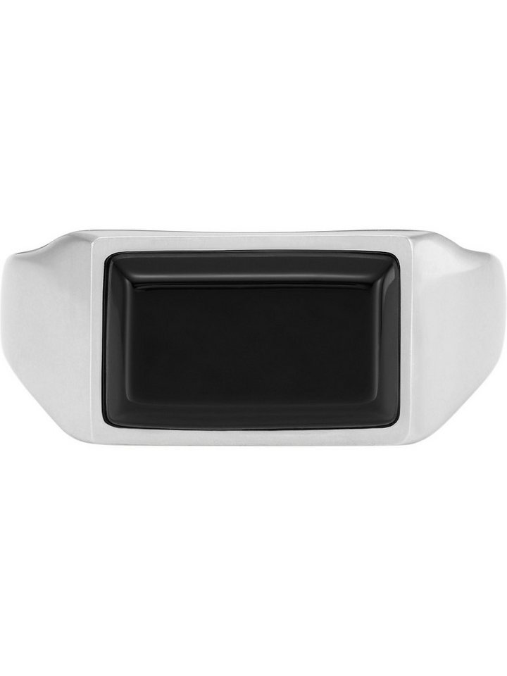Fossil Fingerring Fossil Herren-Herrenring Edelstahl Onyx, Onyx von Fossil