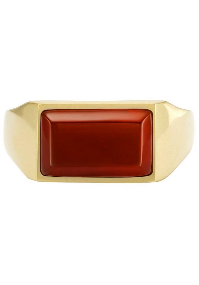 Fossil Fingerring Schmuck Edelstahl Ring JEWELRY ALL STACKED UP, mit Agate von Fossil